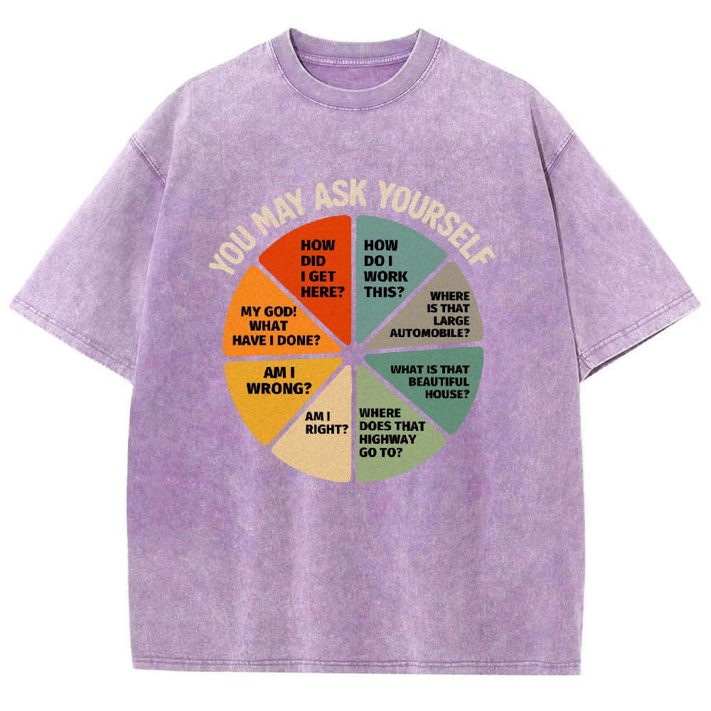 You-May-Ask-Yourself Vintage Distressed T-shirt
