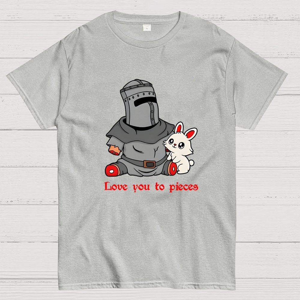 Love you to Pieces Knight and Bunny Geek T-Shirt