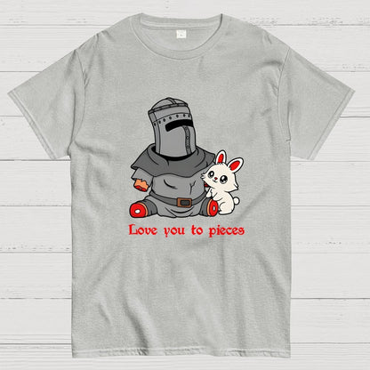 Love you to Pieces Knight and Bunny Geek T-Shirt