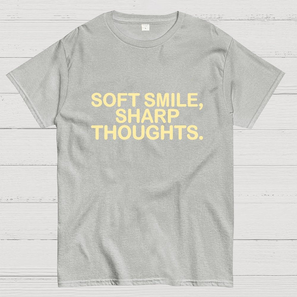 Soft Smile, Sharp Thoughts. Geek T-Shirt