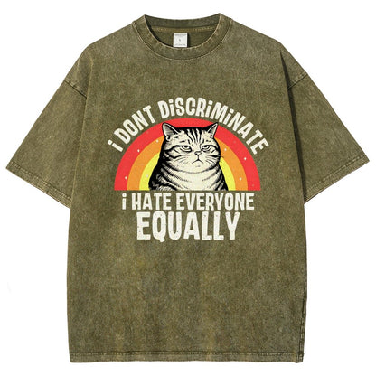 I Hate Everyone Equally Vintage Distressed T-shirt