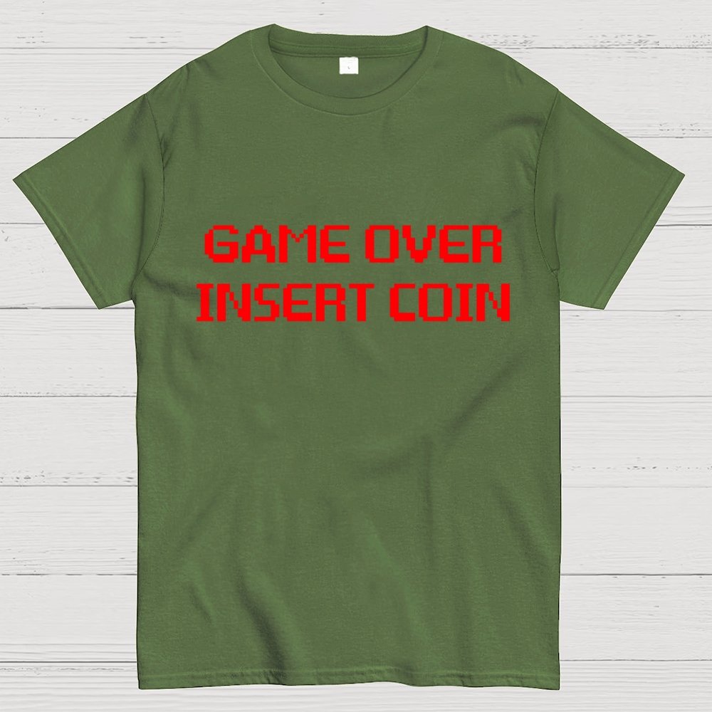 Game Over - Insert Coin Geek T-Shirt