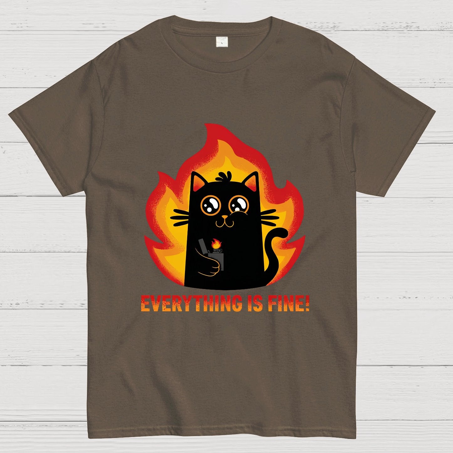 Everything Is Fine Geek T-Shirt