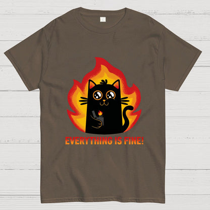 Everything Is Fine Geek T-Shirt