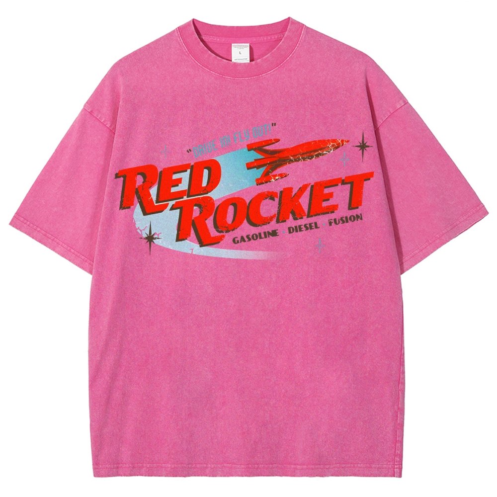 Red Rocket Vintage Distressed T-shirt