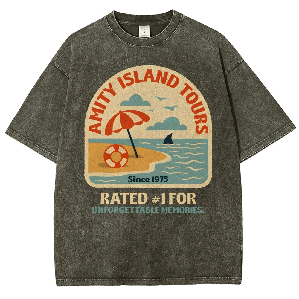 Seaside Tours Vintage Distressed T-shirt