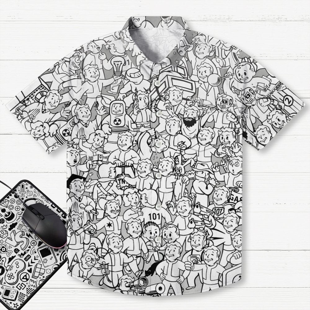Vault Boy Geek Hawaiian Shirt