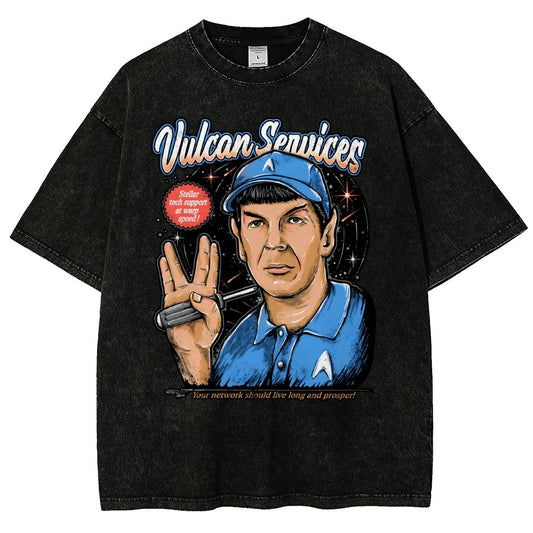 Cosmic services Vintage Distressed T-shirt