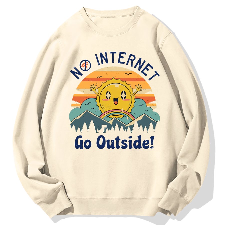 No Network Geek Cotton Sweatshirt
