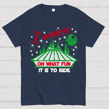 Oh What Fun It Is To Ride Christmas Geek T-Shirt