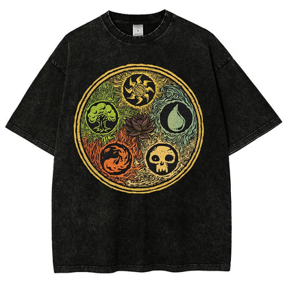 Black Lotus Vintage Distressed T-shirt