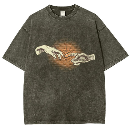 First Contact Vintage Distressed T-shirt