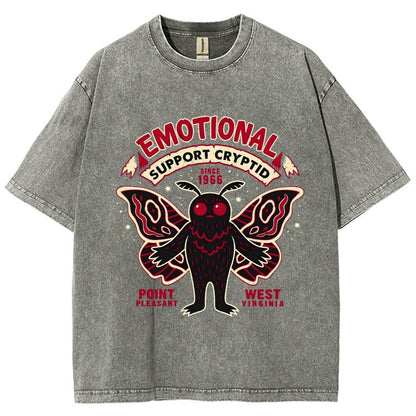 Emotional Support Cryptid Vintage Distressed T-shirt