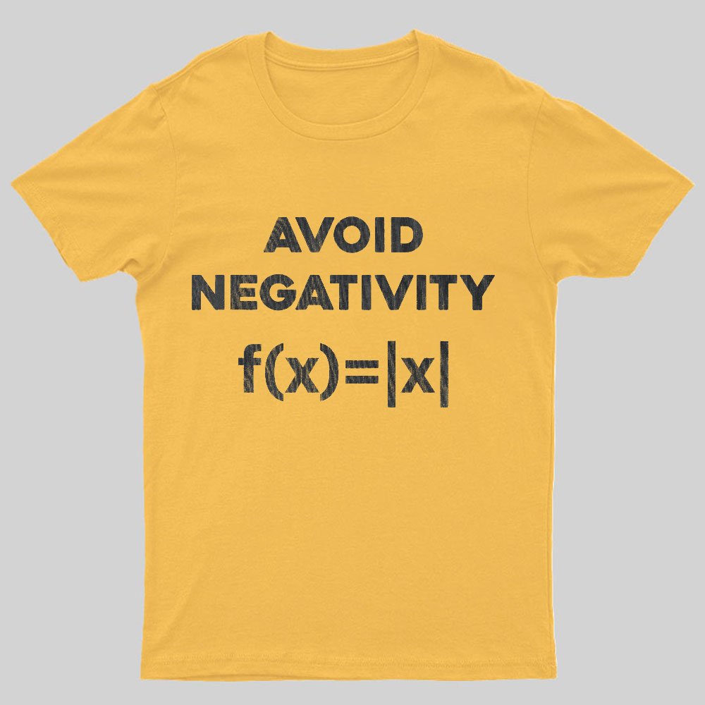 Avoid Negativity Geeky T-Shirt