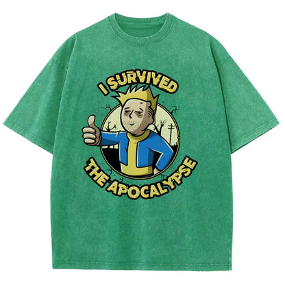 I Survived the Apocalypse Vintage Distressed T-shirt