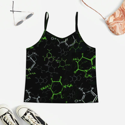 Chemical Chain Women's Geek Suspender Cami Set