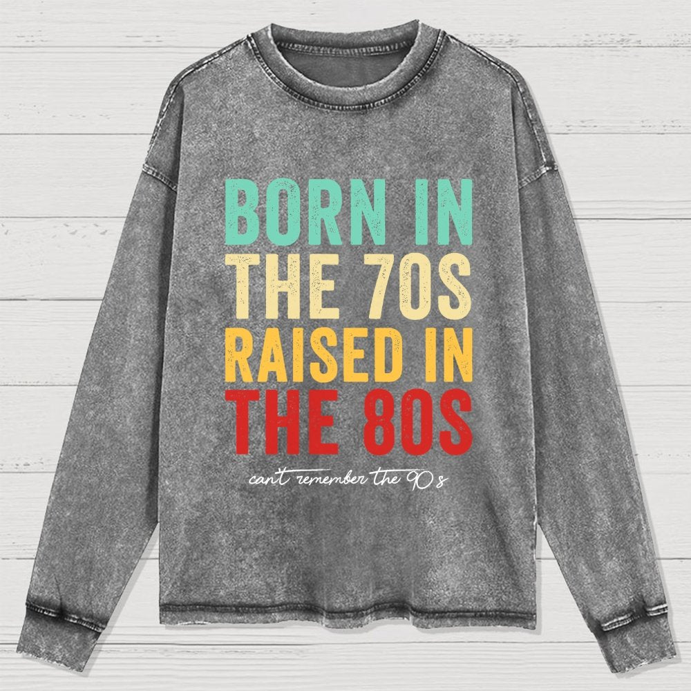 Raised in the 80s Washed Long Sleeve Tee