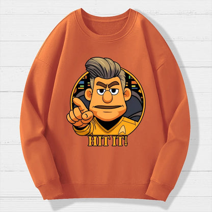 Hit It Geek Cotton Sweatshirt