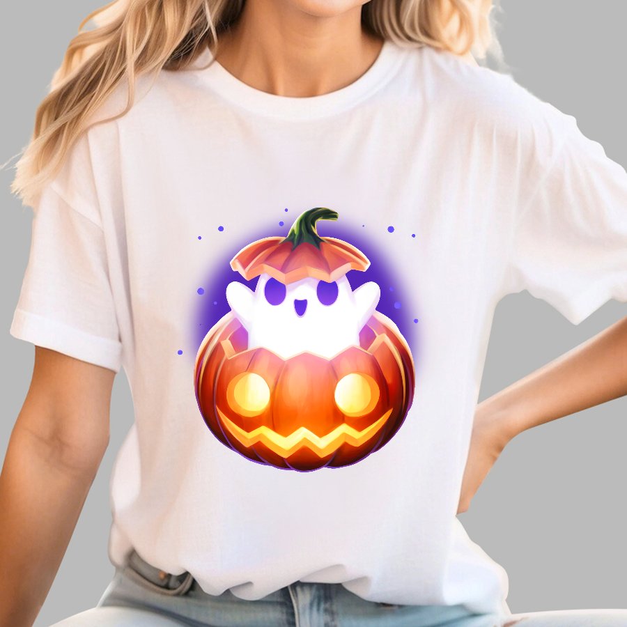 Halloween Spooky Ghost Geek T-Shirt