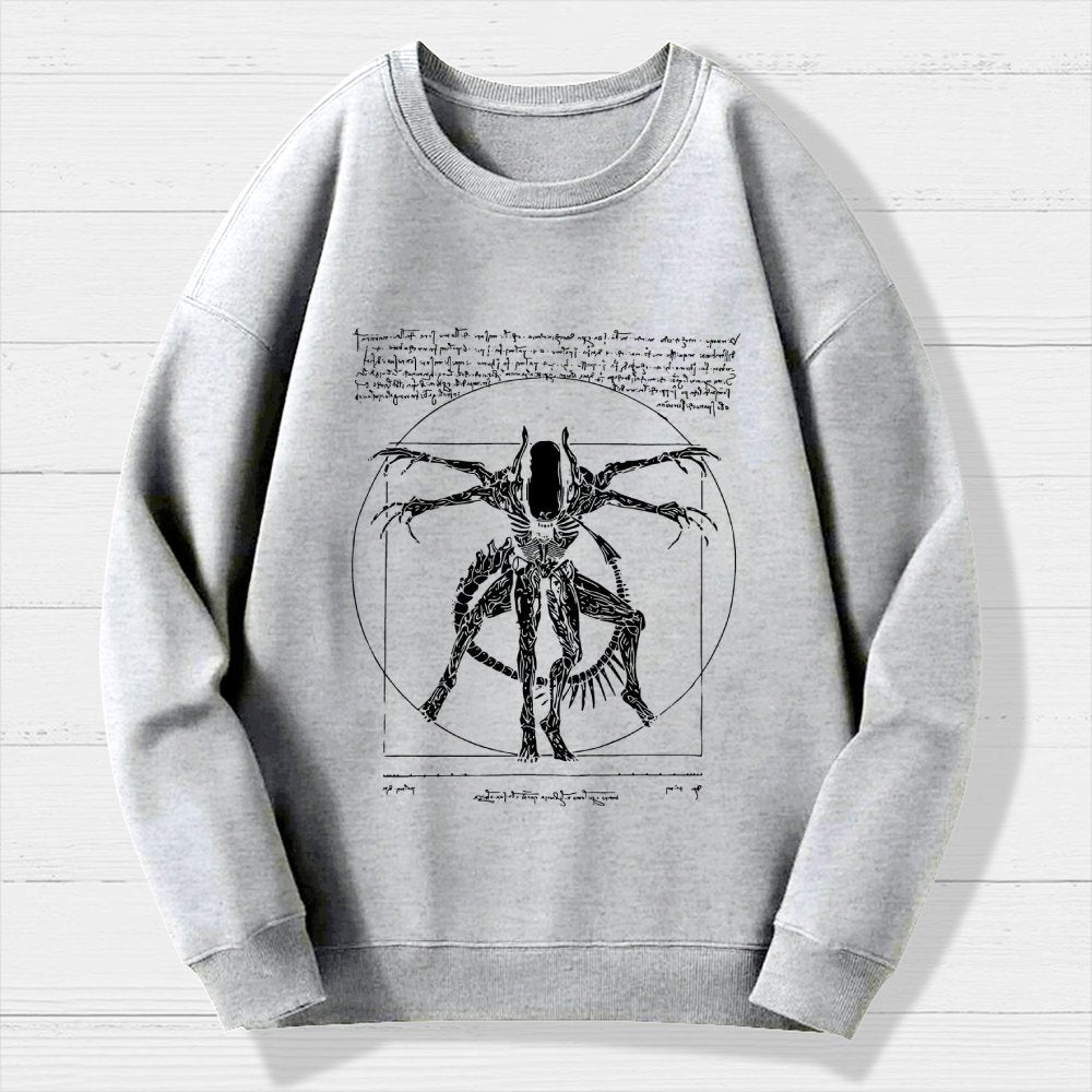 Mystery Creature Geek Cotton Sweatshirt