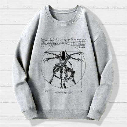 Mystery Creature Geek Cotton Sweatshirt