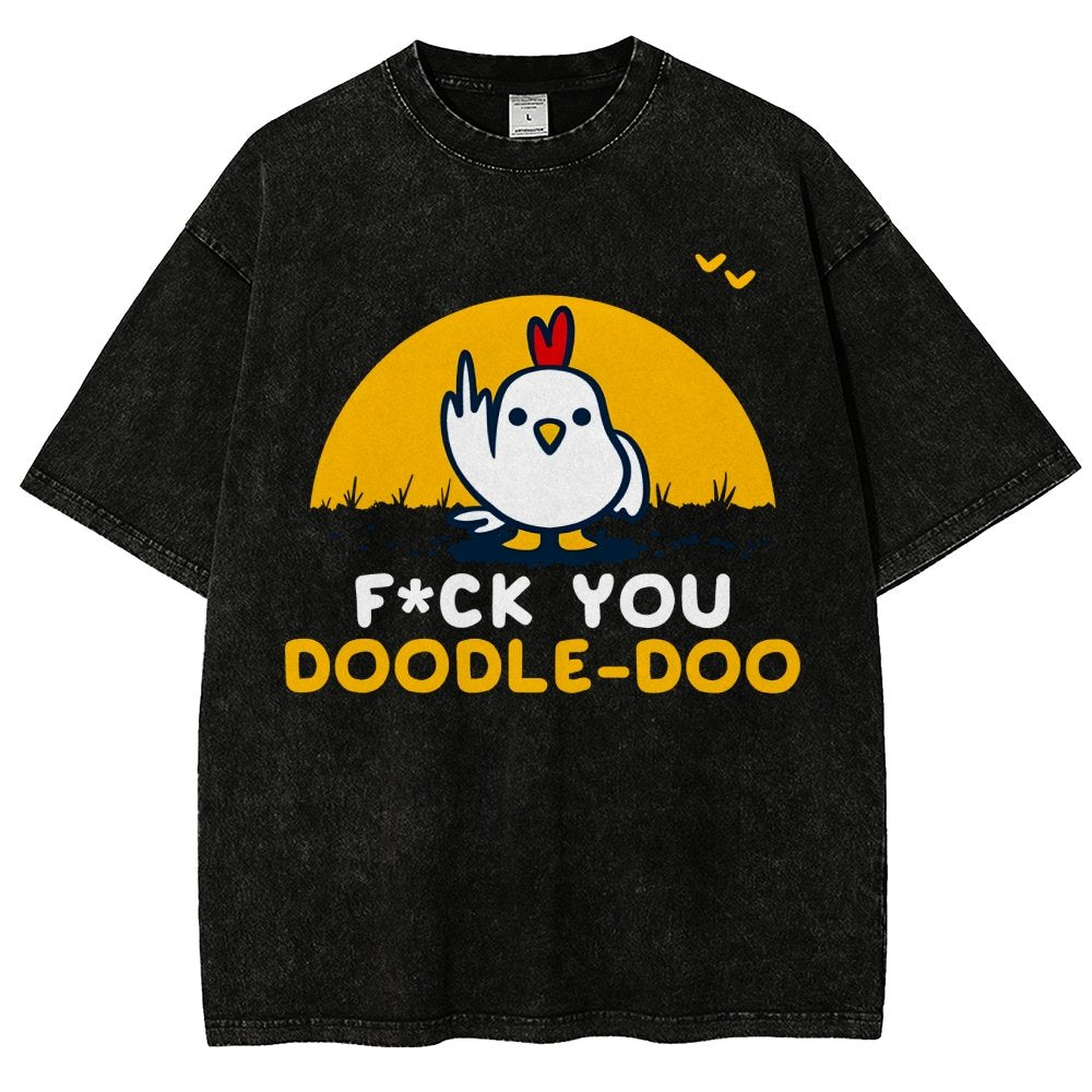 FU Doodle Doo Vintage Distressed T-shirt