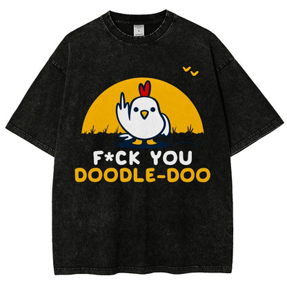 FU Doodle Doo Vintage Distressed T-shirt