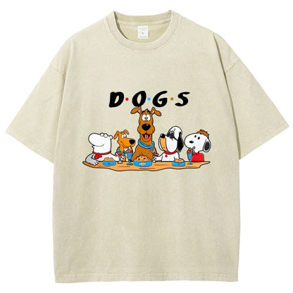 Dog Vintage Distressed T-shirt