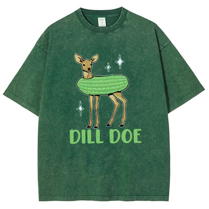Dill Pickle Funny Vintage Distressed T-shirt