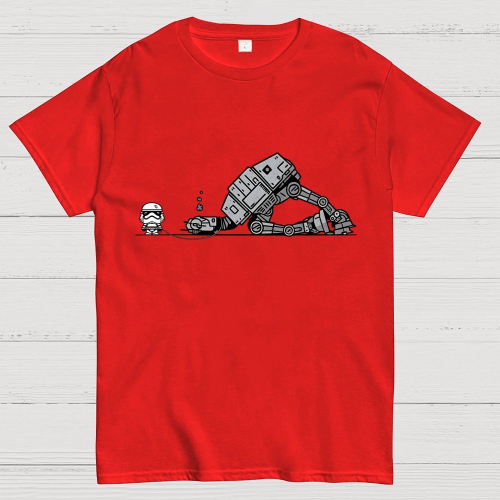 Empire Robot Dog-Planet Battles Geek T-Shirt