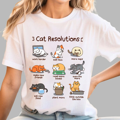 Cat Resolutions Geek T-Shirt