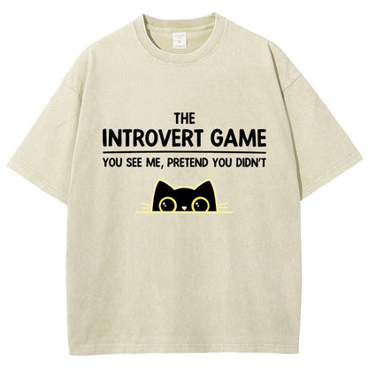 The Introvert Game Vintage Distressed T-shirt