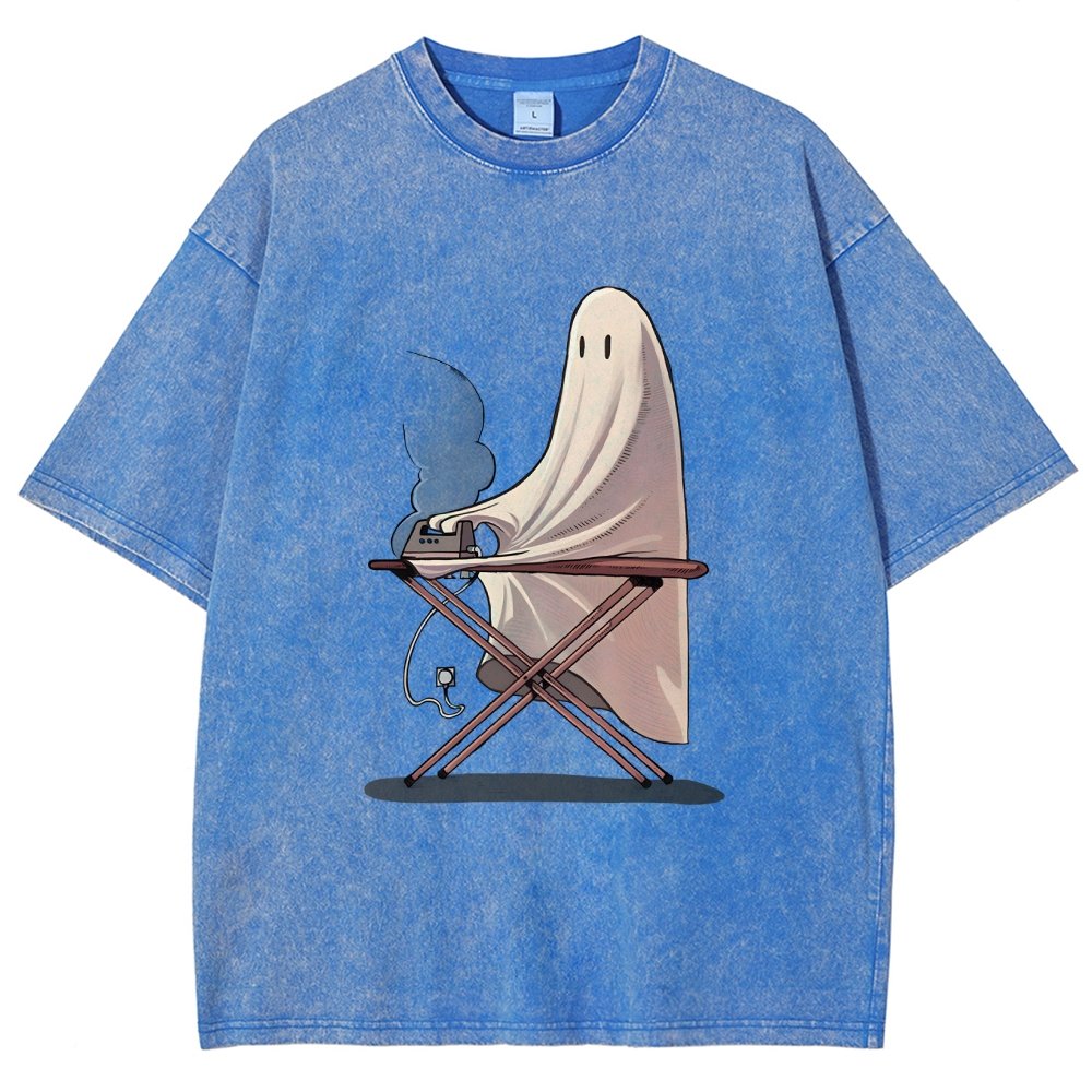 Self-Ironing Vintage Distressed T-shirt