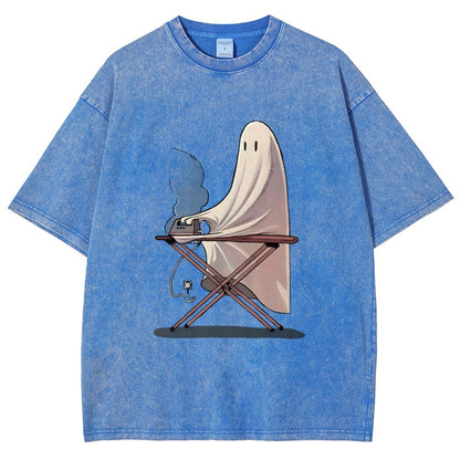 Self-Ironing Vintage Distressed T-shirt