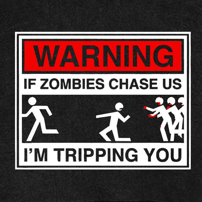 If Zombies Chase Us Vintage Distressed Hoodie