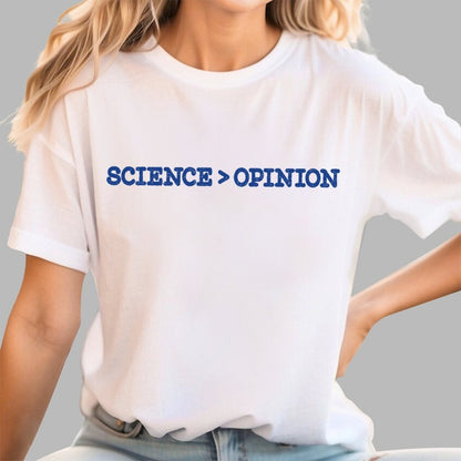 Science vs Opinion Geek T-Shirt