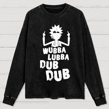 Zibba Zubba Zub Zub Washed Long Sleeve Tee