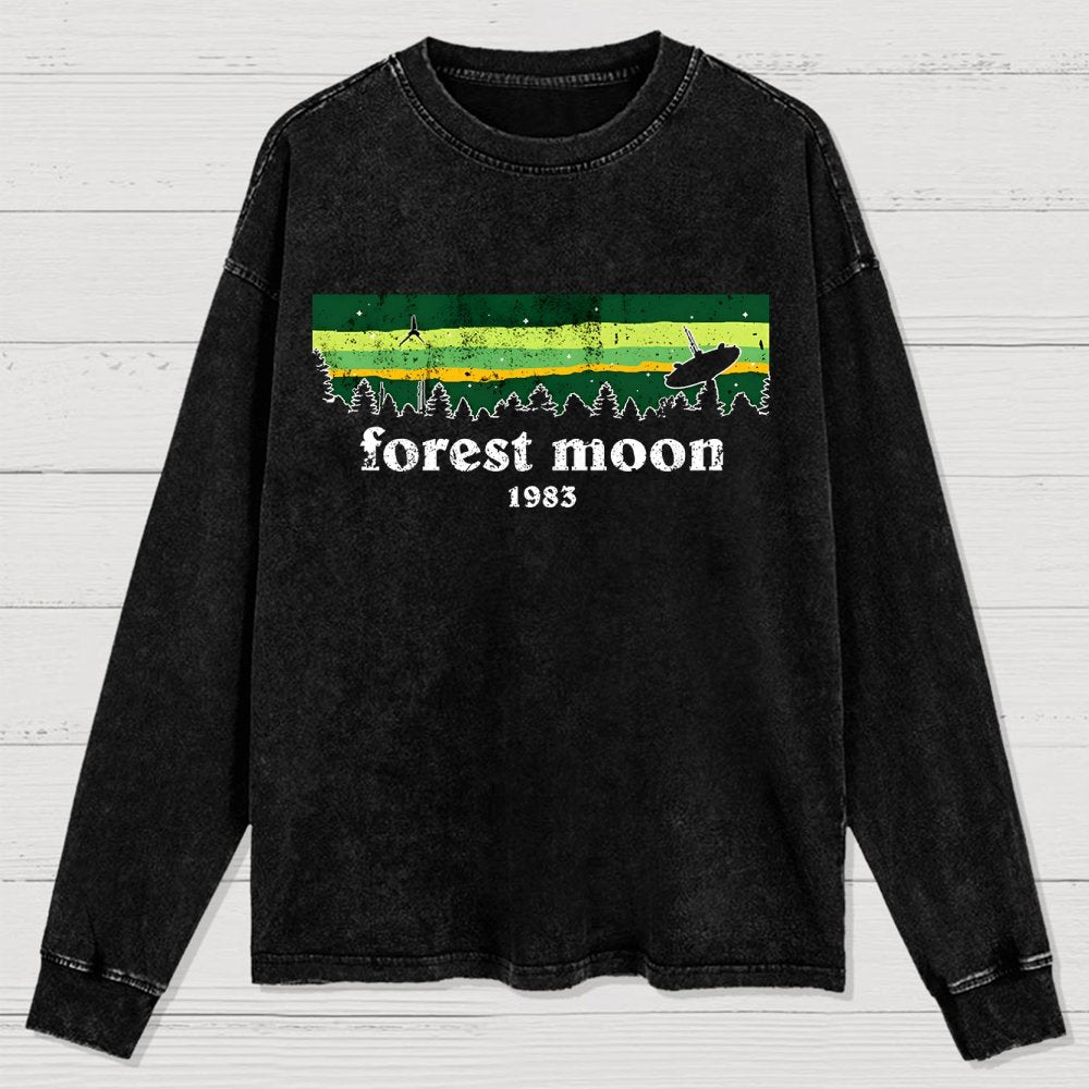 Vintage Forest Glade Washed Long Sleeve Tee