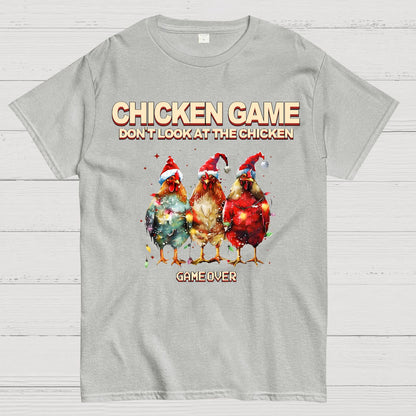 Chicken Game Christmas Geek T-Shirt