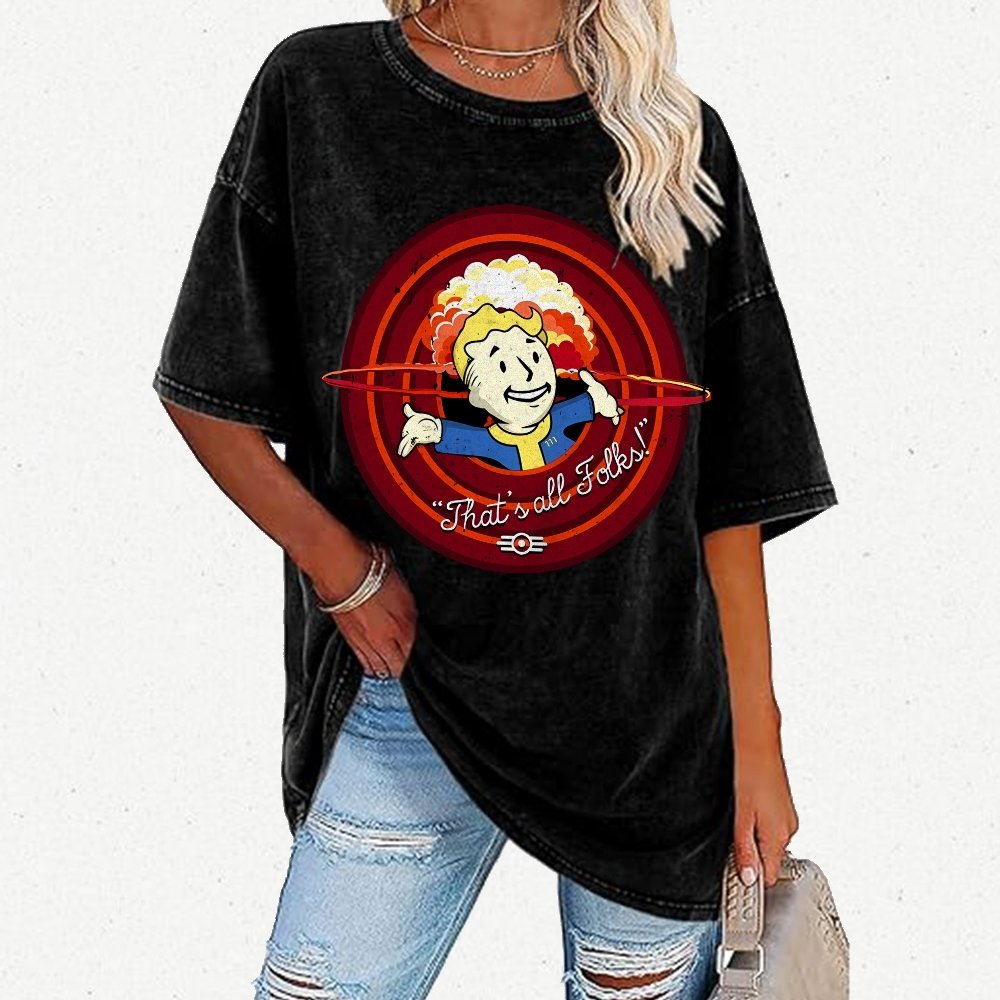 That's all folks Vintage Distressed T-shirt