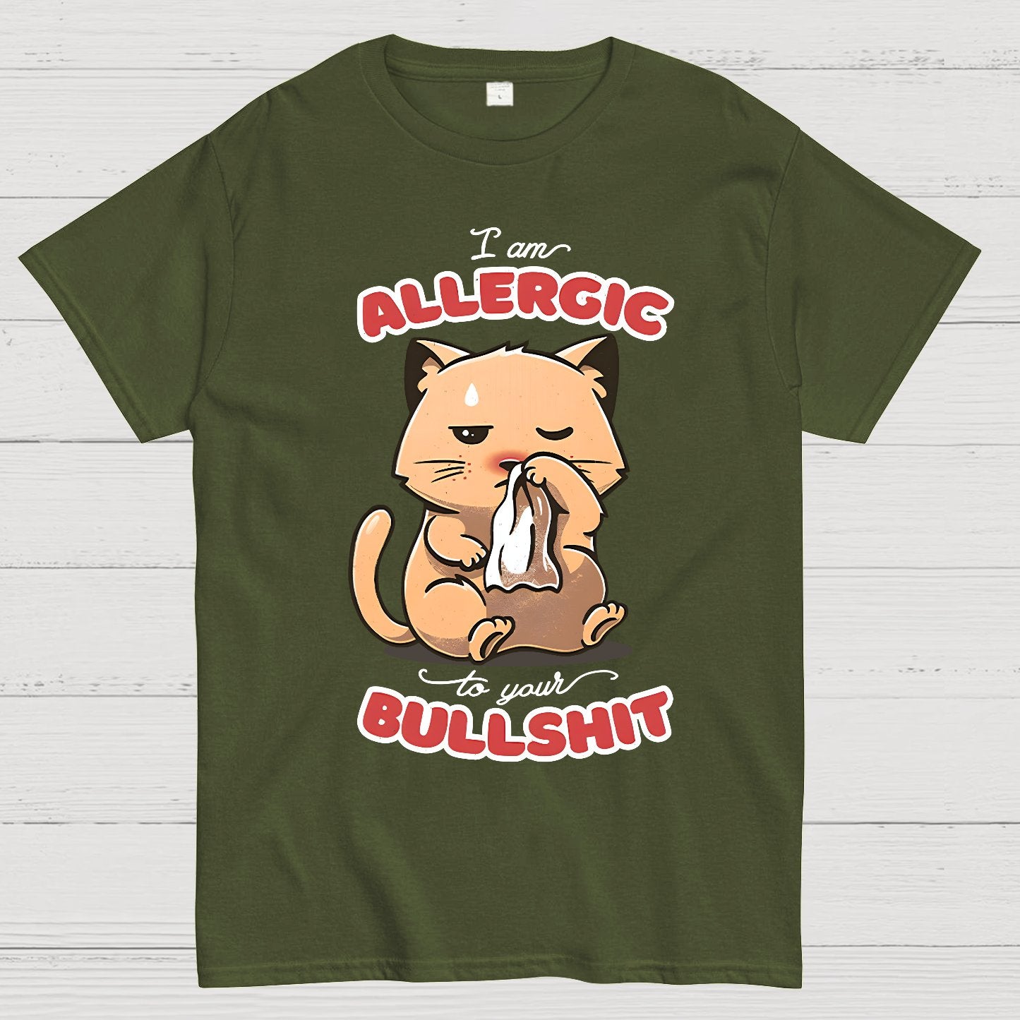 Allergic To Your Bullshit Geek T-Shirt