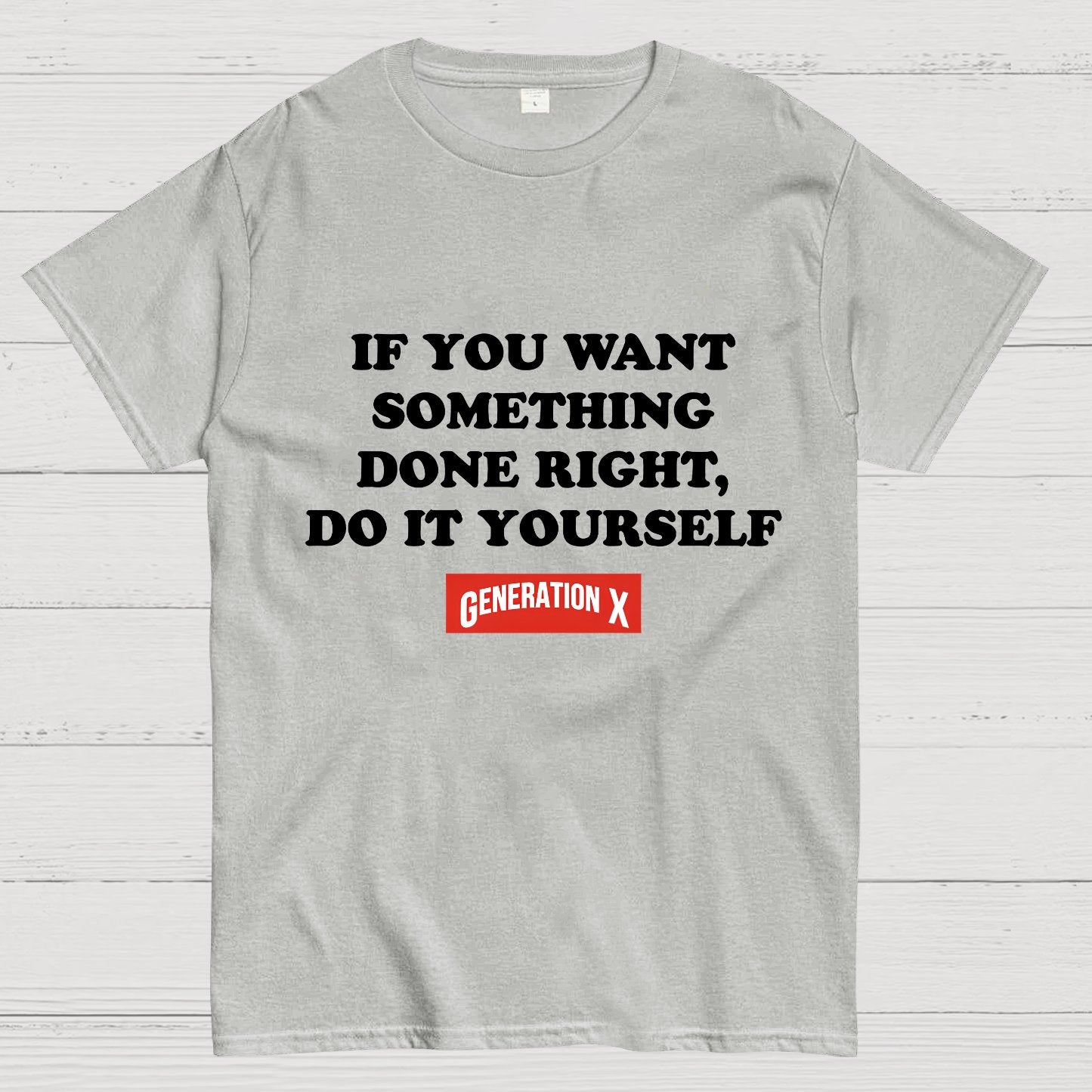 Do It Yourself Light Generation X Geeky T-Shirt