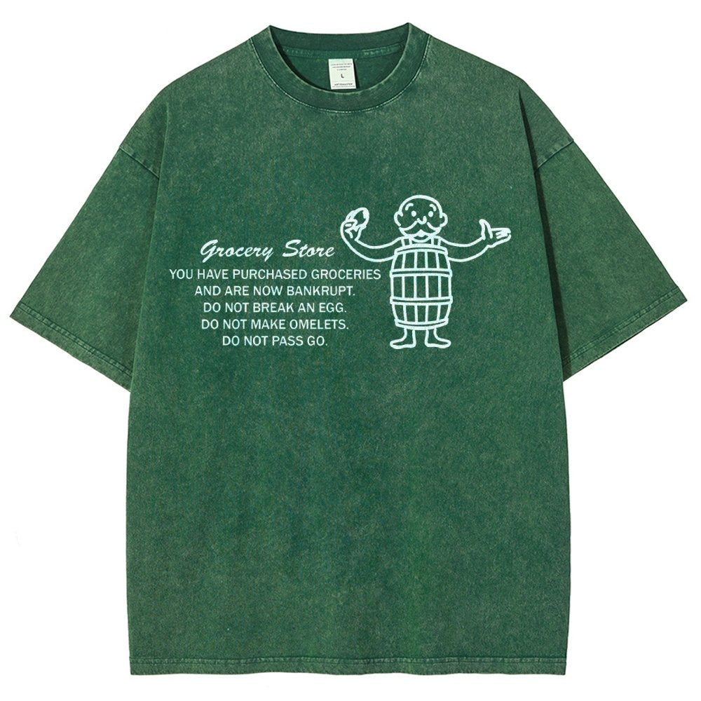 Chance on Eggs Pass Go Vintage Distressed T-shirt