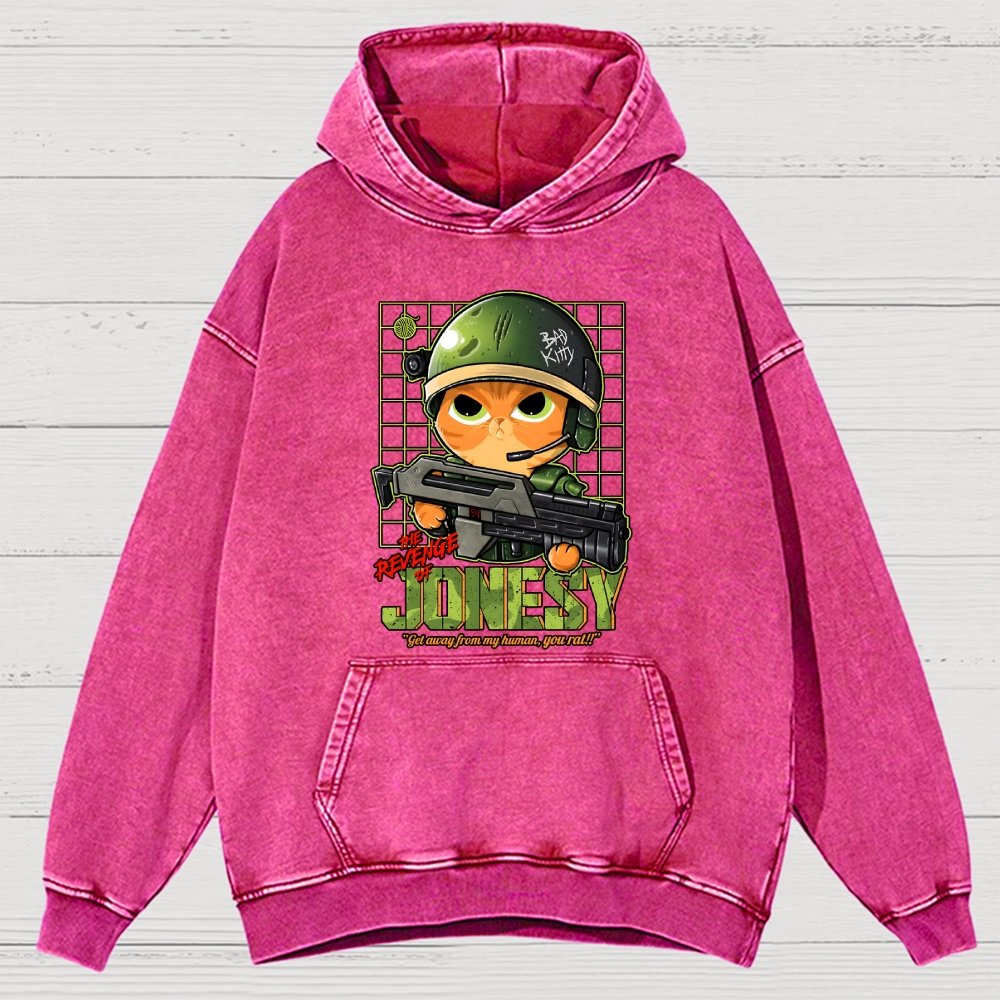 The Revenge Of Jonesy Vintage Distressed Hoodie
