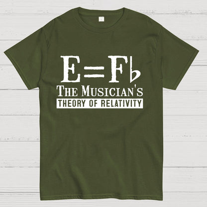 E Equals F Flat Theory of Relativity Geek T-Shirt