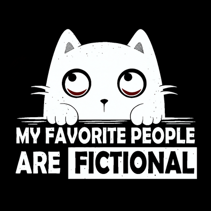 My Favorite People Are Fictional by Edesigns Geeky T-Shirt