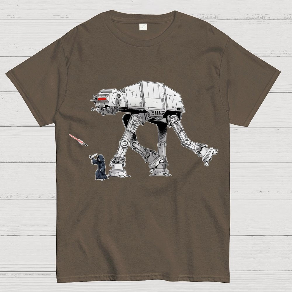 Walking the Galactic Robot Dog Funny Geek T-Shirt