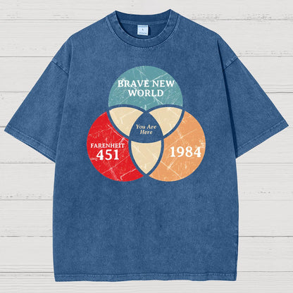 You Are Here Vintage Distressed T-shirt