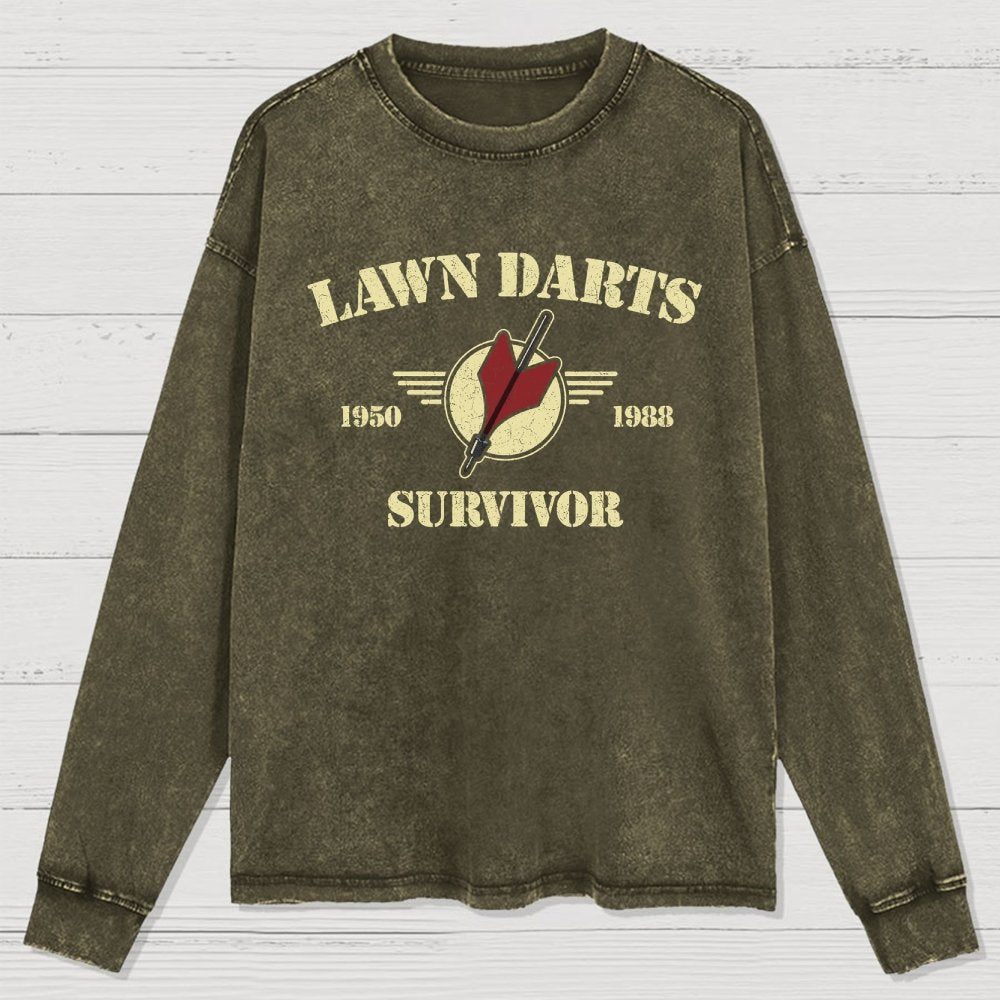 Lawn Darts Survivor Washed Long Sleeve Tee