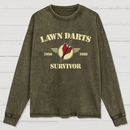 Lawn Darts Survivor Washed Long Sleeve Tee